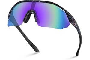 MVPTGRS Youth Baseball Sunglasses for Boys Girls Age 8-14 TR90 Frame Kids Sport Sunglasses for Softball Cycling Baseball Golf