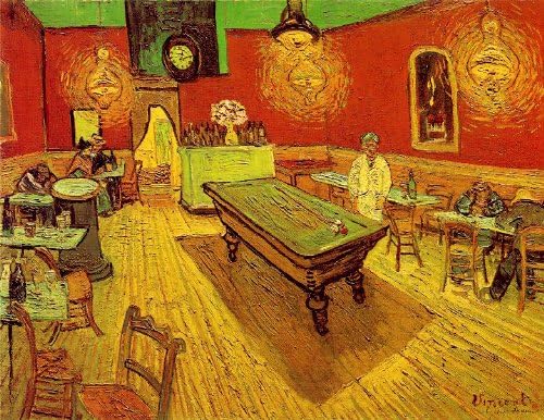 Amazon.com: El café de noche por Vincent van Gogh – Póster de foto ...