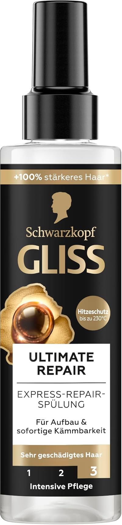 Gliss Kur Ultimate Repair Express Conditioner 200ml Keratin Damaged Hair