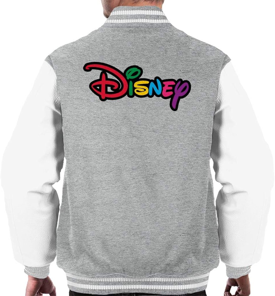 Disney Rainbow Logo Men's Varsity Jacket Amazon.de Bekleidung