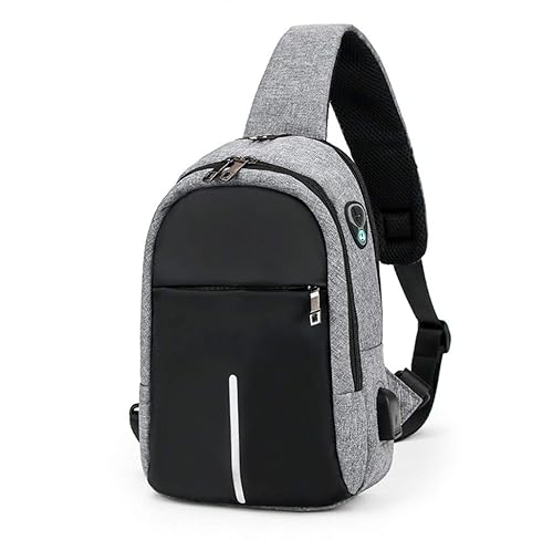 Backpack, Business Anti Theft Waterproof Travel Sling Backpack with USB Charging Port & Headphone Interface for College Student for Women Men,Fits Under 15.6 Inch Laptop Notebook