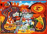 Disney Cars Play Rug Lightning McQueen Mater HD Printed Kids Room Decor Bedding Throw Area Rugs 5x7, X Large