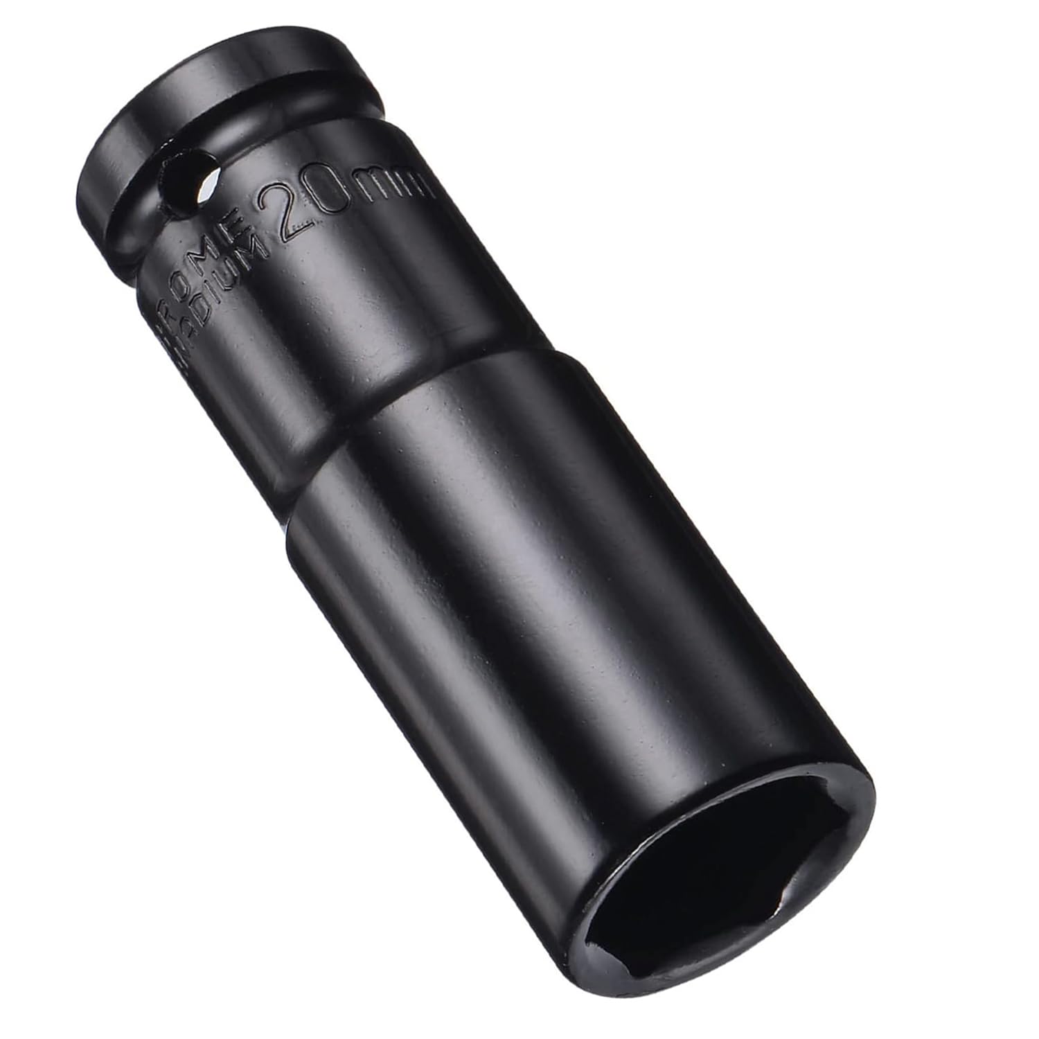Juttzzei Deep Impact Socket - 1/2 Inch Drive by 20mm, Heat-Treated CR-V Steel Socket with 78mm Length, 6-Point Metric Sizes for Car & Home Repair