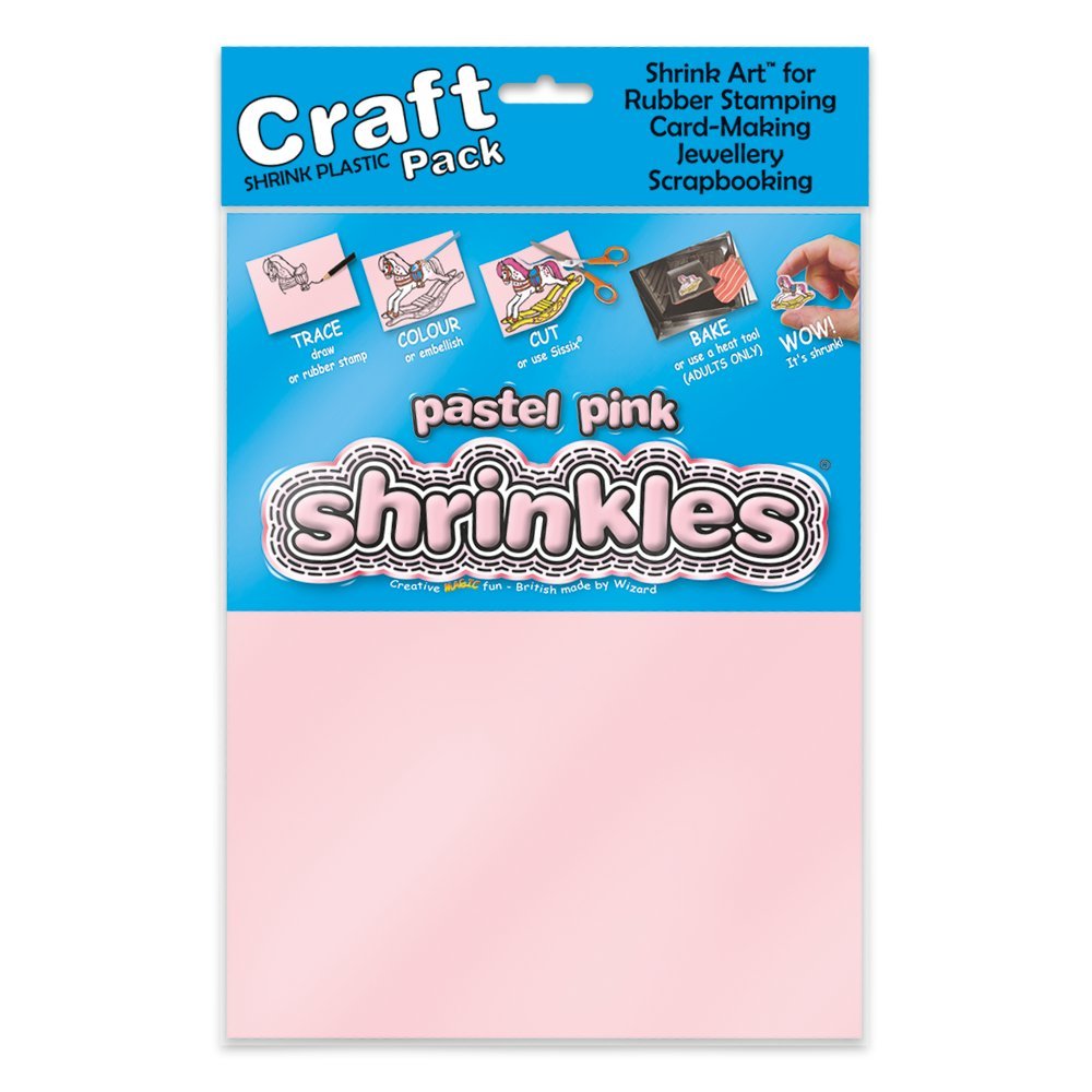 Shrink Art WZ619 Craft Pack, Pastel Pink