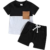 Mubineo Infant Toddler Baby Boy Summer T Shirt Shorts Outfits Short Sleeve Tee Tops Clothes Set