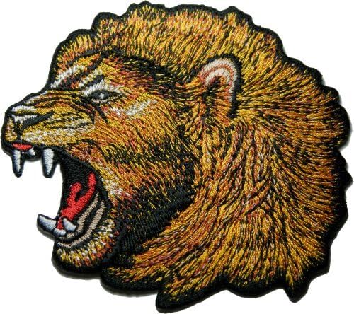 Wolf Big Face Patch (Su004) Logo for Dry Clothing ,Jacket ,Shirt ,Cap Embroidered Iron on Patch ,By Sugar99shop
