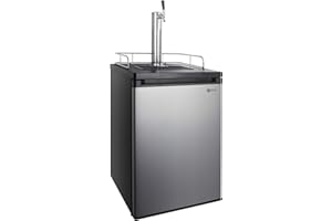 Kegco Kegerator Full Size Keg Refrigerator - Single Faucet - D System, Stainless Steel