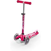 Micro Kickboard Mini 3-Wheel Toddler Scooter | Lean-to-Steer Design, Adjustable T-Bar Grows with Your Child, Smooth-Ride PU Wheels, Rear Brake, Swiss-Engineered
