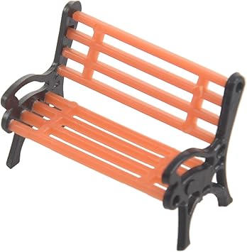 Katigan R 5 Stueck Plastik Modell Park Bank Modell Landscape 1 50 Mit Schwarzen Armen Amazon De Spielzeug