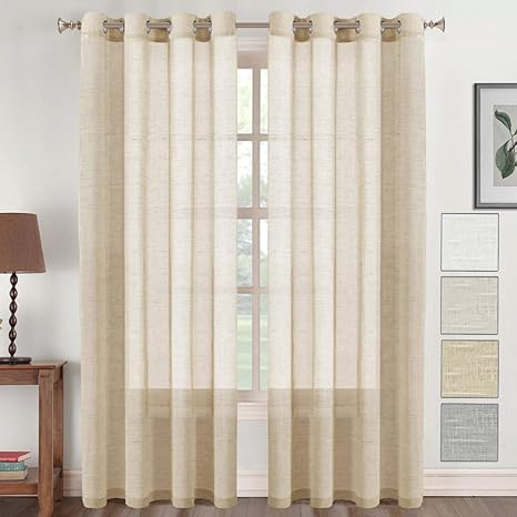 Buy Jvin Fab Korona Design Solid Sheer Polyester Plain Blend Non