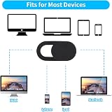 Amabro 8PCS Webcam Cover Slide Black Laptop Phone Camera Privacy Protector view 3