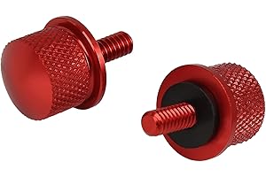 ACROPIX 1/4''-20 Thread Rear Motorcycle Seat Bolt Screw Fit for Harley Davidson Touring Sportster Softail Dyna - Pack of 2 Re