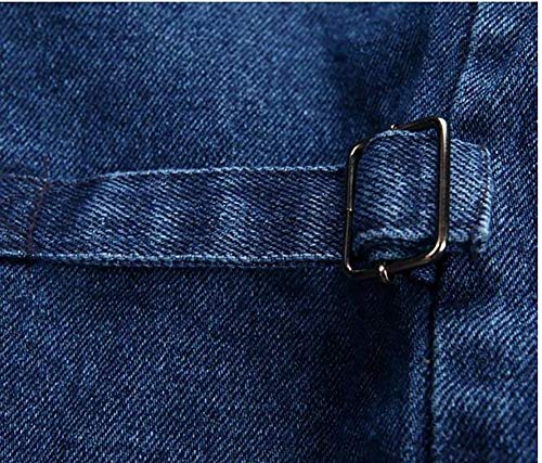 Daoba Herren Jeansweste Fotografen Ärmellos Jacken Outdoor Camping Multi-Tasche Wandern Arbeitsweste Baumwolle… – Bild 6