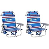 Tommy Bahama 2016 Backpack Cooler Chair with Storage Pouch and Towel Bar