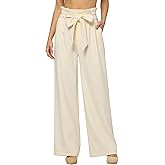 Willit Women's Wide Leg Pants Belted High Waisted Work Dress Pants Casual Palazzo Long Trousers 28"/30"/32"