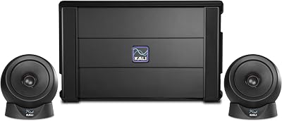 KALI AUDIO in-UNF Ultra Nearfield 3-Way Studio Speakers - Professional Monitor Speakers for Audio Production, Mixing, Mastering - Boundary EQ, DSP-Powered DIP Switches - Recording Studio Equipment