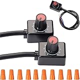 DKARDU 2 pcs DC 0/1-10V Knob LED Dimmer Mini