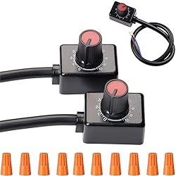 DKARDU 2 pcs DC 0/1-10V Knob LED Dimmer Mini