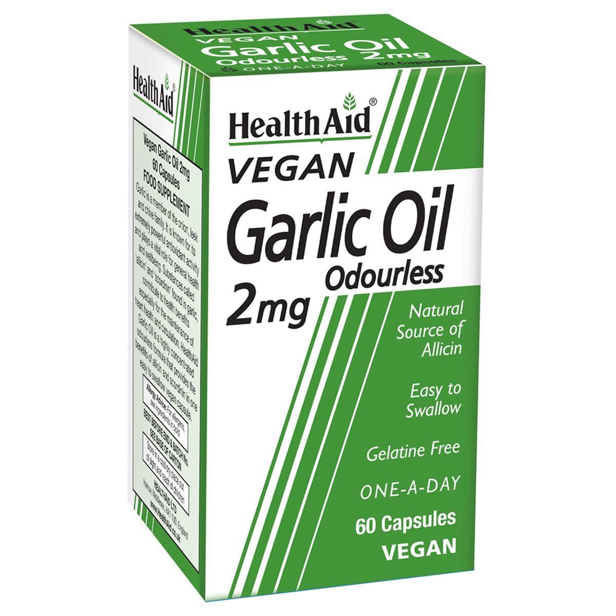 HealthAid Garlic Oil 2mg 60 Vegicaps