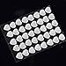 CraftbuddyUS CB67CL- 24pcs 3D Self Adhesive Clear Diamante Rhinestone Bubble Heart Gems