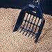 IRIS High Sided Open Litter Pan with Scoop, Blue
