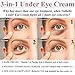 Anti-Aging Under Eye Cream, 3-in-1 Treatment For Dark Circles, Puffy Eyes, Bags & Wrinkles - Firming, Moisturizing & Hydrating - Natural Cucumber, Collagen, Hyaluronic Acid, Retinol, Vitamin E