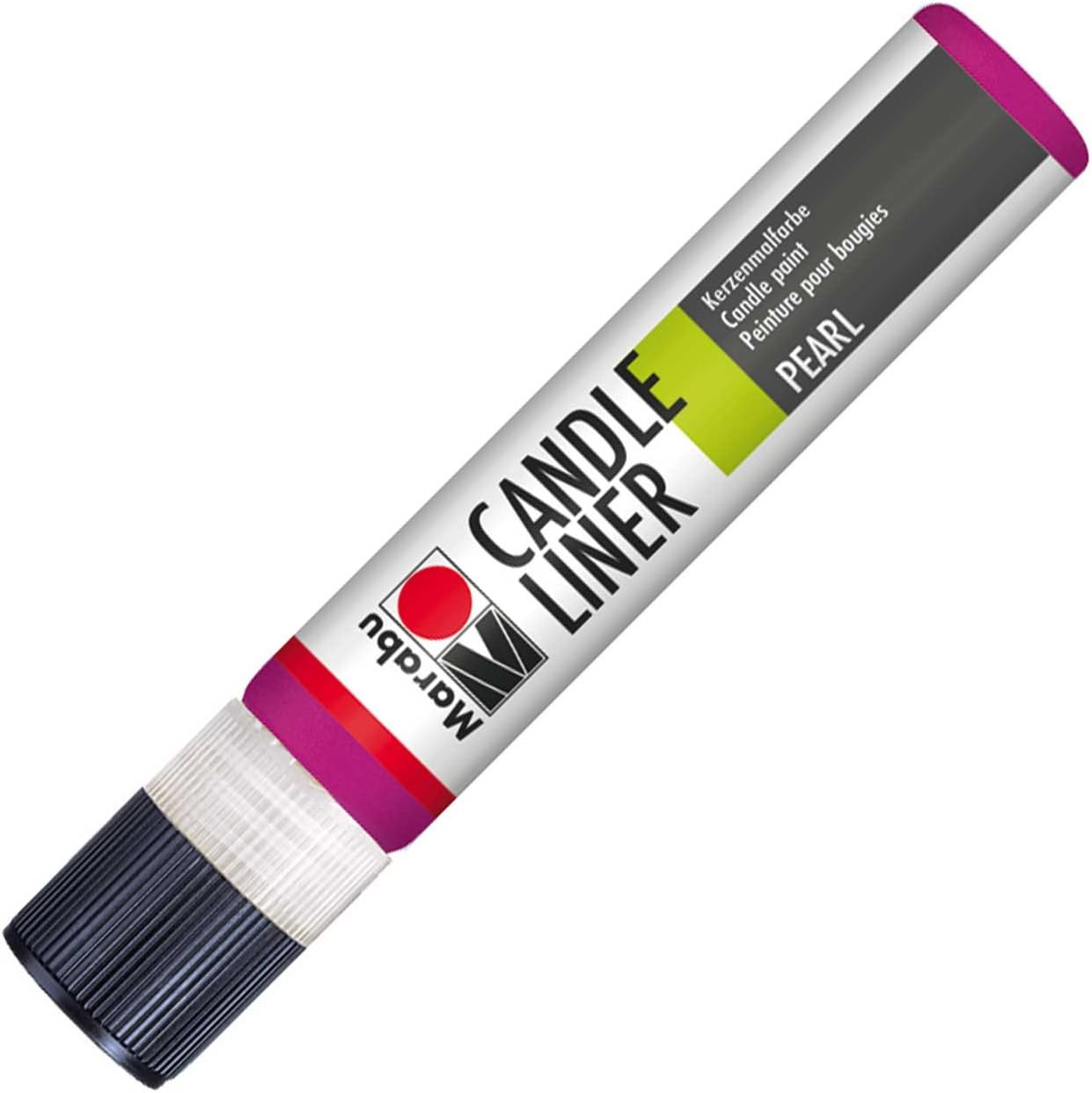 Marabu 18050009211, Candle Liner Purple, Candle Pen, Creamy, Soft Wax Paint, Water-based, Lightfast, Odourless, Weatherproof