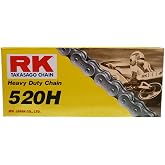 RK Racing Chain M520HD-120 (520 Series) 120-Links Standard Non O-Ring Chain with Connecting Link