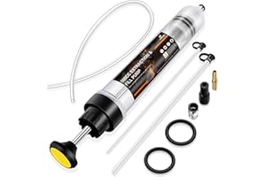 YSTOOL 500CC Manual Fluid Extractor and Fill Syringe Automotive Oil Evacuator and Dispenser Pump with Long Hose and Extension Tubes for ATF Coolant Power Steering Fluid Gear Oil Brake Fluid Engine Oil