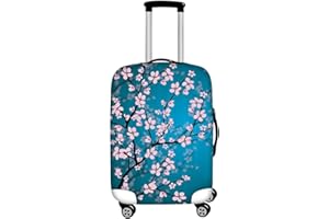 Dremagia Cherry Blossom Luggage Cover Spandex Cover for 26-29 Inch Travel Suitcase
