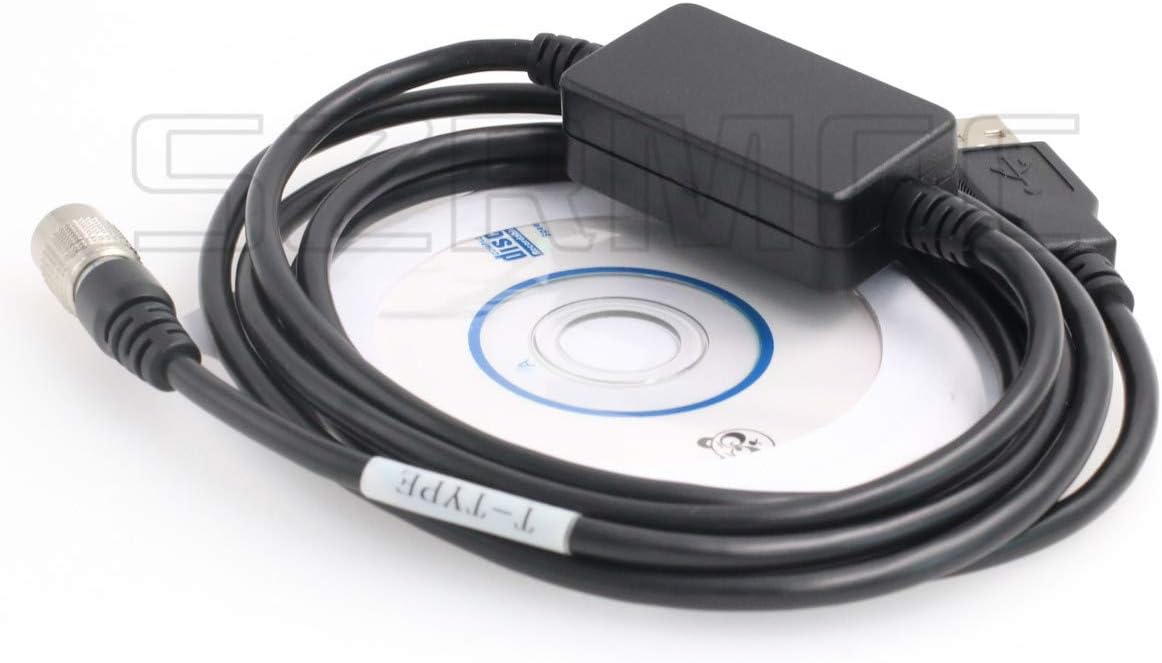 SZRMCC Hirose 6 Pin to USB PC Win10 Data Cable for Sokkia Top-con Gowin South NTS Total Station (Win10) - Image 5