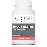 ARG Hypothalamus Bovine Glandular 500 mg, 100 Vegicaps | 500 mg Lyophilized Bovine Hypothalamus Tissue for Adrenal Balance and Endocrine Support, Hypoallergenic