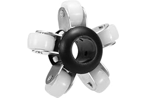 SOUUXIU Protective Cover, 90mm Guide Wheels, for 23mm Pipe Sewer Pipeline Inspection Camera, Black Plastic, Great Accessory with 5 Wheels for Pipes Over 90mm