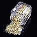 ECBASKET New Arrival Glizty Nail Powder Dust DIY Nail Glitter Slices # Gold