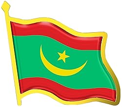 Mauritania Flag Lapel Pin - Enamel Metal National