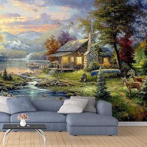 Wall Murals for Bedroom Leaf Large Removable Wallpaper Peel and Stick Wall Stickers - 66x96 inches