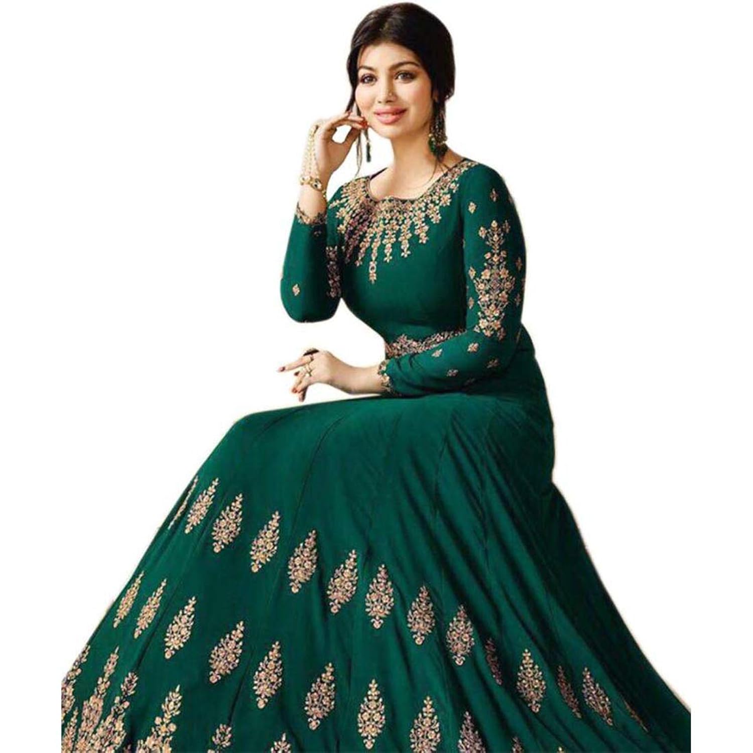 mordenfab women's faux georgette dress material