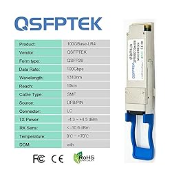 QSFPTEK 100G QSFP28 Transceiver, 100gb LC