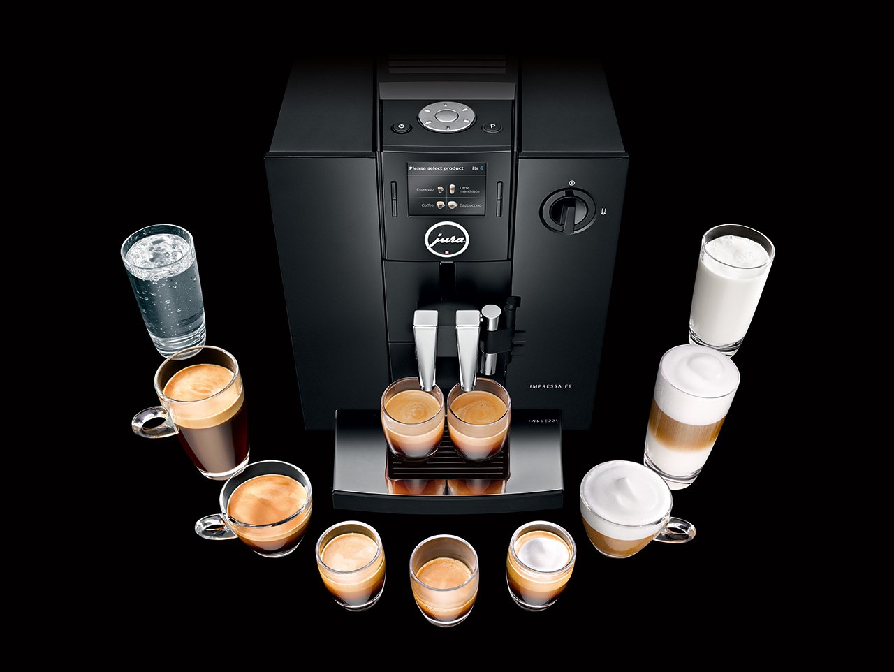 Jura IMPRESSA F8 Aroma+ TFT Coffee Machine, 1.9 L, 1450 W, 15 Bar - Piano  Black: Amazon.co.uk: Kitchen & Home