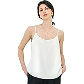 COLD POSH 19MM Mulberry Silk Camisole Tops for Women Scoop Neck Sleeveless Tank Top Casual Dressy Summer Cami Undershirt
