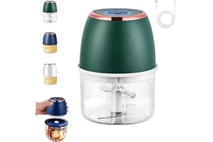 Powerful Large-Capacity Electric Food Chopper – Robust Motor, Portable Small Food Processor,Smart Design & Stainless Steel Bl