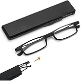 Folding Reading Glasses for Men Women Blue Light Blocking Computer Thin Foldable Portable Readers Flat Case