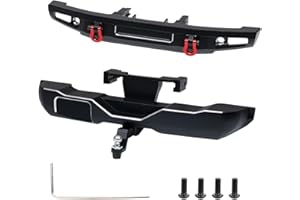GTHELE Front&Rear Bumper Aluminum for Traxxas 1/18 TRX4M Bronco Upgrade Parts RC Crawler Car