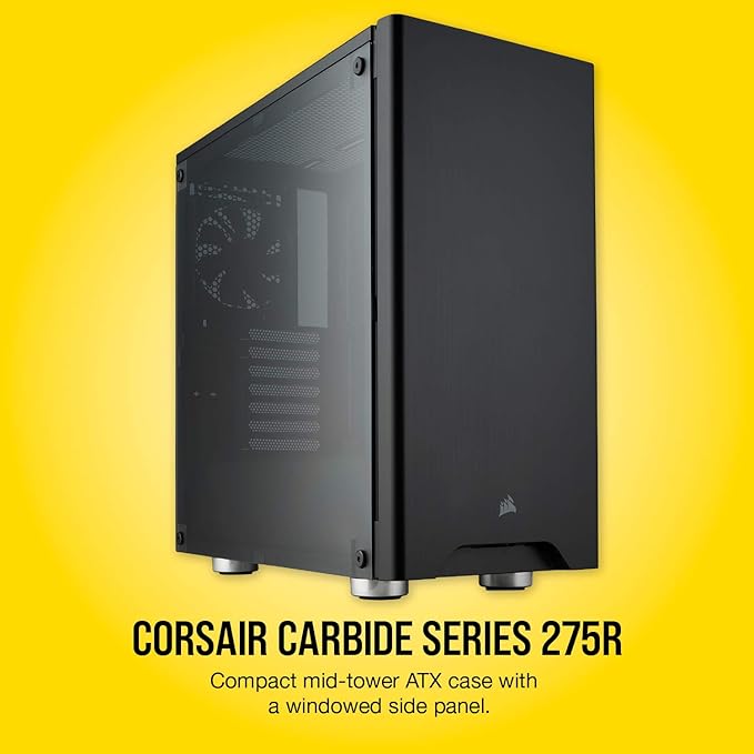 Corsair Carbide 275R - Caja de ordenador semitorre para juegos (ATX Mid-Tower ventana), negro: Corsair: Amazon.es: Informática
