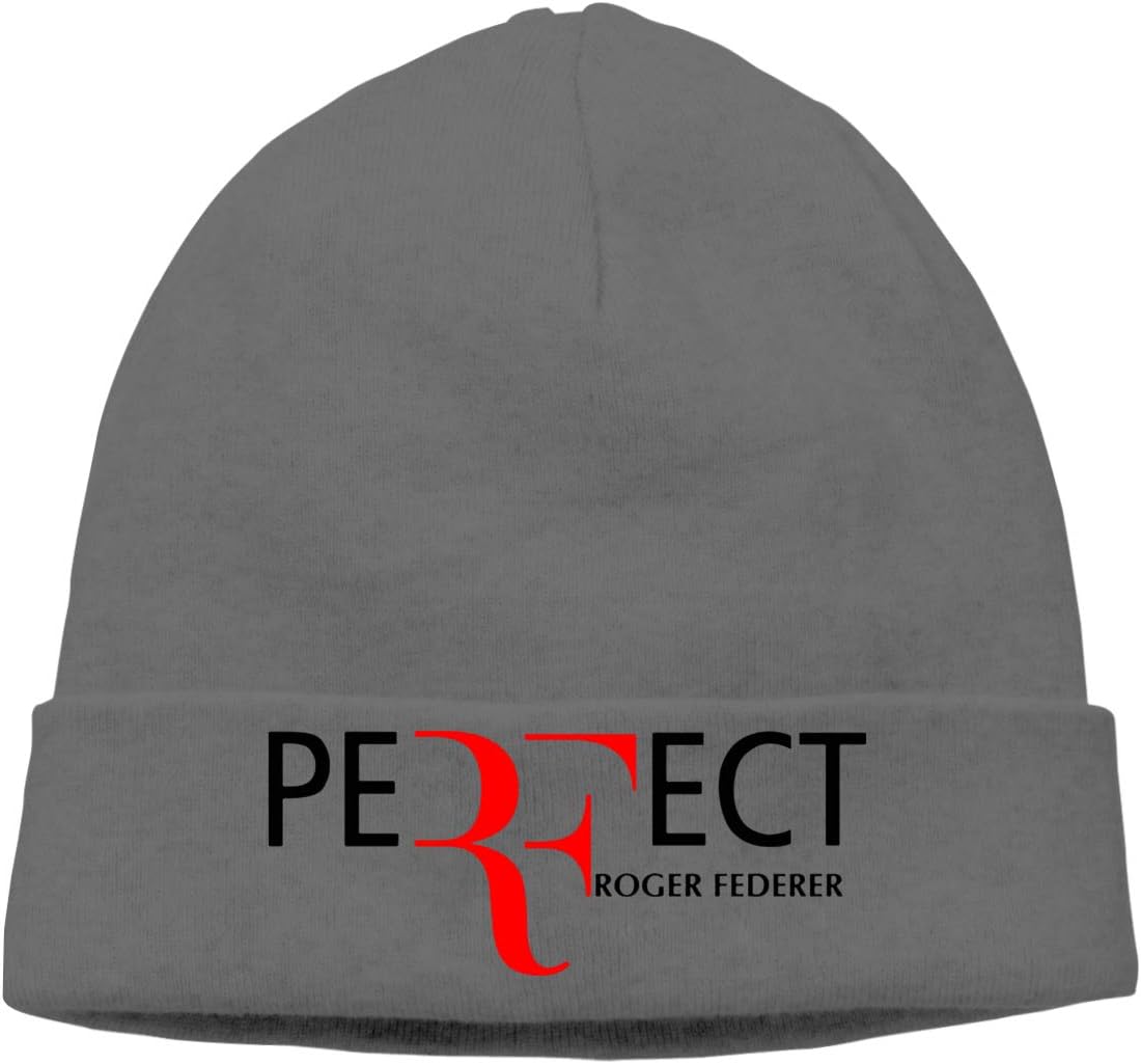 Women's Men's Knitted Hat Roger Federer Cap Pullover Hat Gray