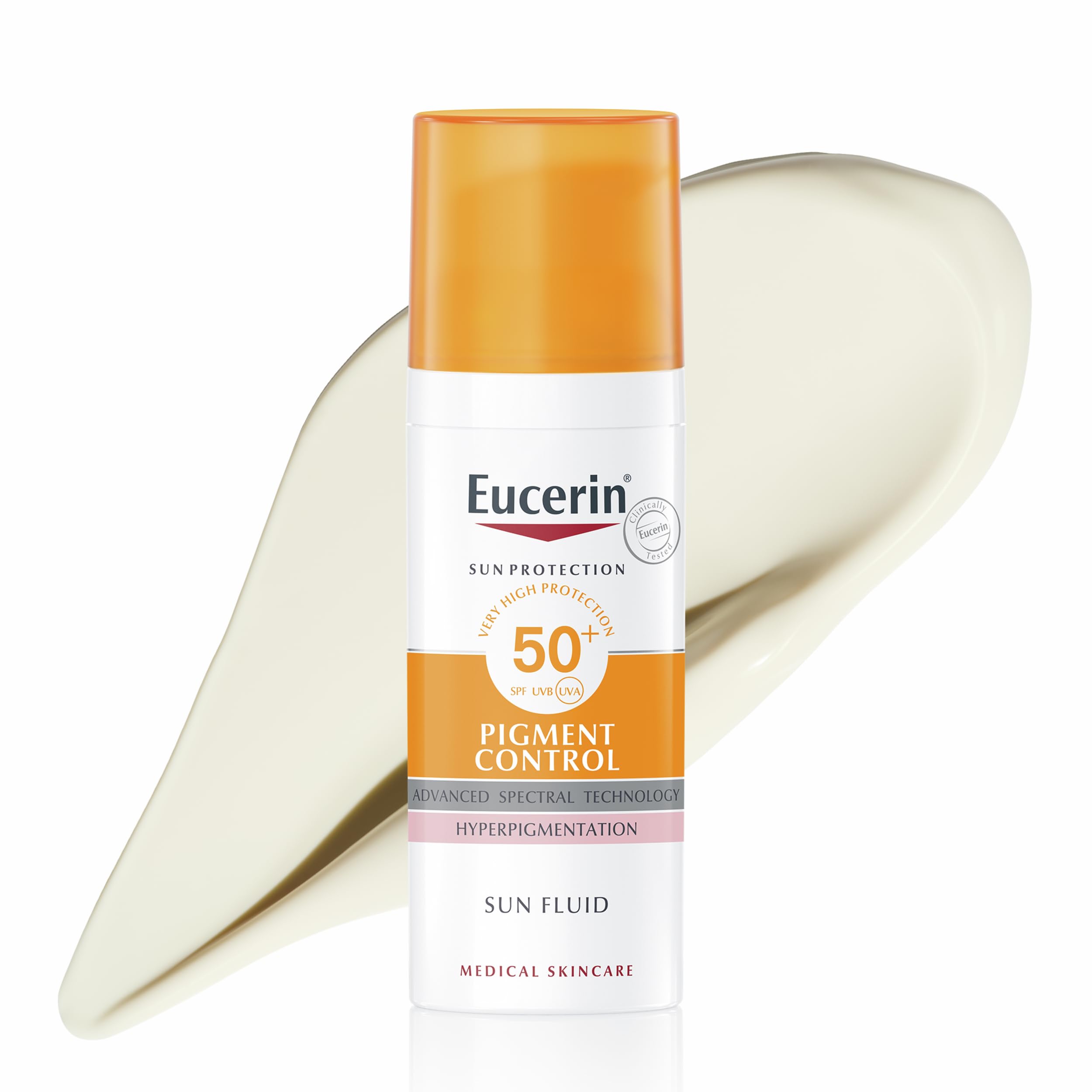 Eucerin Sun Face Pigment Control Sun Fluid SPF 50+ 50ml, Advanced Protection from Sun-Induced Hyperpigmentation, Facial Sunscreen for All Skin Types