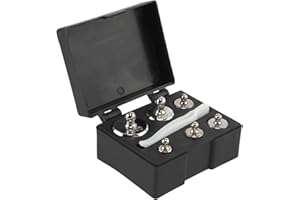 Truweigh Calibration Weights 6 Piece Kit - (Black) - OIML Class M1 - High Precision Grade - Calibration Weight Kit - Calibration Kit for Digital Scale - Weight Set for Digital Scale gram