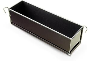 Gobel Pate Terrine Mold, Non-Stick, 3" x 3" Rectangular, 16" Long, Black