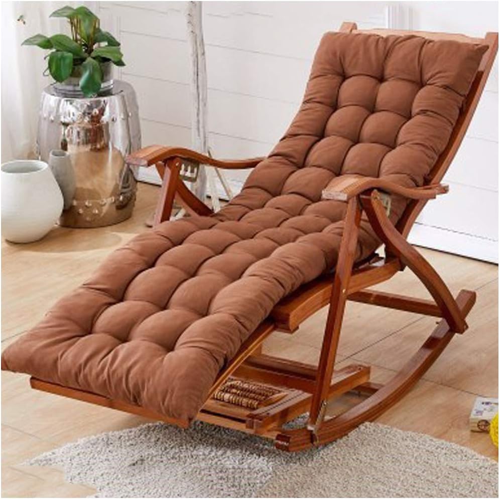 DQHandrails Wooden Rocking Chair Adjustable Folding