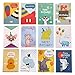 Birthday Cards- Birthday Wishes Cards [36 Designs] - 36 PCS Blank Cards - White Envelopes Included, A